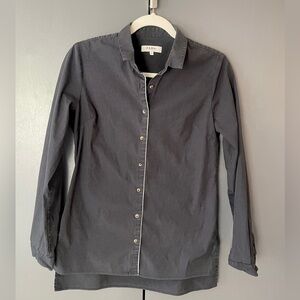 🎀NICOLE FARHI Navy Button Down Shirt